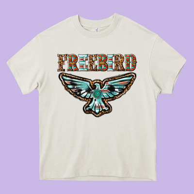 Thunderbird Freebird Heavy Core Tee Designed By Texasbilliewilder