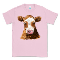 Bubblegum Pink guernsey cow Classic Tee - AdoDesignShop