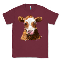 Burgundy guernsey cow Classic Tee - AdoDesignShop