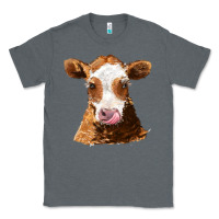 Charcoal Heather guernsey cow Classic Tee - AdoDesignShop
