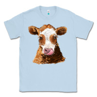 Dusty Blue guernsey cow Classic Tee - AdoDesignShop