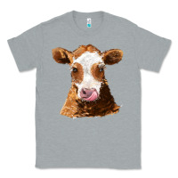 Heather Grey guernsey cow Classic Tee - AdoDesignShop