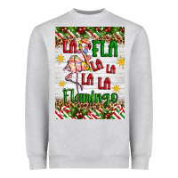 Heather Grey christmas fla la la la la la flamingo air freshener Heavyweight Sweatshirt - Artiststas