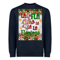 Navy christmas fla la la la la la flamingo air freshener Heavyweight Sweatshirt - Artiststas