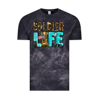 Cloud Black soldier  life Vintage Tee - AdoDesignShop