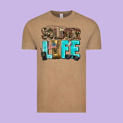 Soldier  Life Vintage Tee Designed By Adodesignshop