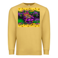 Antique Gold mardi gras lips Premium Sweatshirt - LillyAllenDesigns