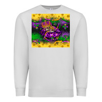 Dove Grey mardi gras lips Premium Sweatshirt - LillyAllenDesigns