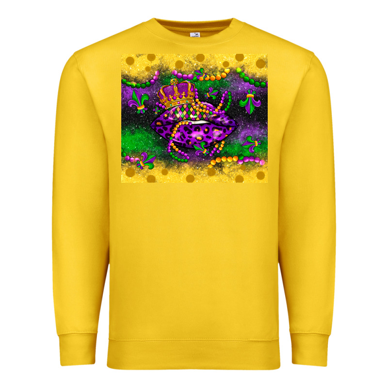 Mardi Gras Lips Premium Sweatshirt by LillyAllenDesigns | Teevron
