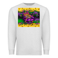 Oatmeal Heather mardi gras lips Premium Sweatshirt - LillyAllenDesigns