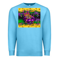 Ocean Blue mardi gras lips Premium Sweatshirt - LillyAllenDesigns