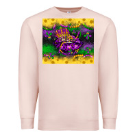 Pale Pink mardi gras lips Premium Sweatshirt - LillyAllenDesigns