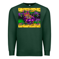Sports Green mardi gras lips Premium Sweatshirt - LillyAllenDesigns