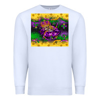 White mardi gras lips Premium Sweatshirt - LillyAllenDesigns