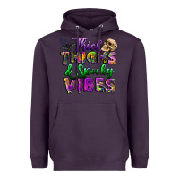 Plum thick thighs and spooky vibes Heavyweight Hoodie - BundleAndBundleShop