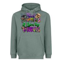 Sage thick thighs and spooky vibes Heavyweight Hoodie - BundleAndBundleShop