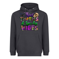 Smoke thick thighs and spooky vibes Heavyweight Hoodie - BundleAndBundleShop