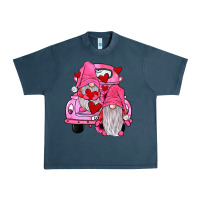 Midnight Navy farm truck,gnomies valentines Urban Heavy Tee - JahusDesignShop