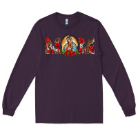 Plum mom lady of guadalupe Long Sleeve Tee - BarkalooDesign