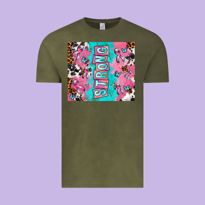Breast Cancer Awareness Strong Vintage Tee Designed By Adodesignshop