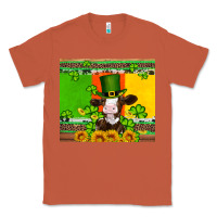 Copper saint patricks cow and hat with sunflower and shamrock Classic Tee - Artiststas