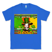 True Royal saint patricks cow and hat with sunflower and shamrock Classic Tee - Artiststas