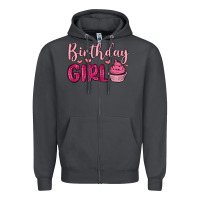 Birthday Girl Cupcake Zipper Hoodie | Teevron