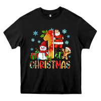 Black 1st christmas santa and snowman Heavy Core Tee - Zillion Design Studio