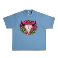 Pebble Blue bull skull cactus valentines Urban Heavy Tee - JahusDesignShop