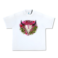 White bull skull cactus valentines Urban Heavy Tee - JahusDesignShop