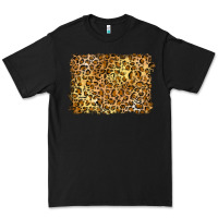 Black handdrawn leopard pattern yellow Premium Tee - BarkalooDesign