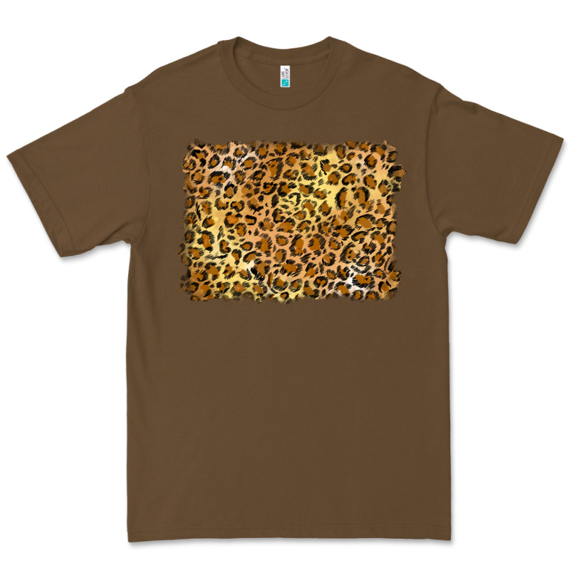 Handdrawn Leopard Pattern Yellow Premium Tee by BarkalooDesign | Teevron