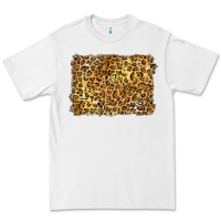 White handdrawn leopard pattern yellow Premium Tee - BarkalooDesign