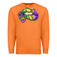 Carrot mardi gras lips Premium Sweatshirt - LillyAllenDesigns