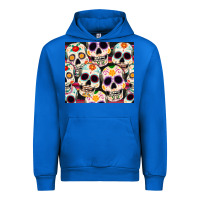Cobalt cinco de mayo skull Urban Hoodie - CowGirlArtShop