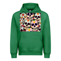 Emerald cinco de mayo skull Urban Hoodie - CowGirlArtShop