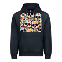 Navy cinco de mayo skull Urban Hoodie - CowGirlArtShop