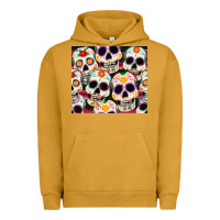 Pigment Peanut Butter cinco de mayo skull Urban Hoodie - CowGirlArtShop