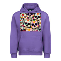 Tulip cinco de mayo skull Urban Hoodie - CowGirlArtShop