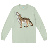 Matcha Howling Coyote Long Sleeve Tee - LillyAllenDesigns