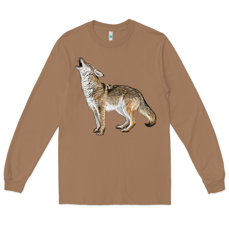Howling Coyote Long Sleeve Tee by LillyAllenDesigns | Teevron