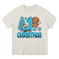 Cream 1st christmas gingerbread boy Heavy Core Tee - Zillion Design Studio