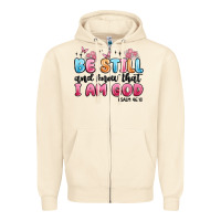 Sandshell be still and know that i am god psalm 46 10 Zipper Hoodie - MaliasSmallBusiness