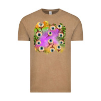 Eyes Leopard Halloween Patch Vintage Tee | Teevron