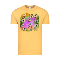 Vintage Mustard eyes leopard halloween patch Vintage Tee - BundleAndBundleShop