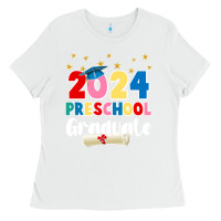 White 2024 preschool graduate Ladies Tee - JahusDesignShop