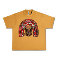 Peanut Butter valentines highland cow rainbow Urban Heavy Tee - JahusDesignShop