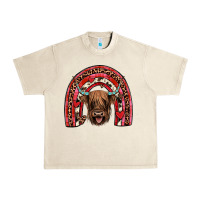 Sandshell valentines highland cow rainbow Urban Heavy Tee - JahusDesignShop