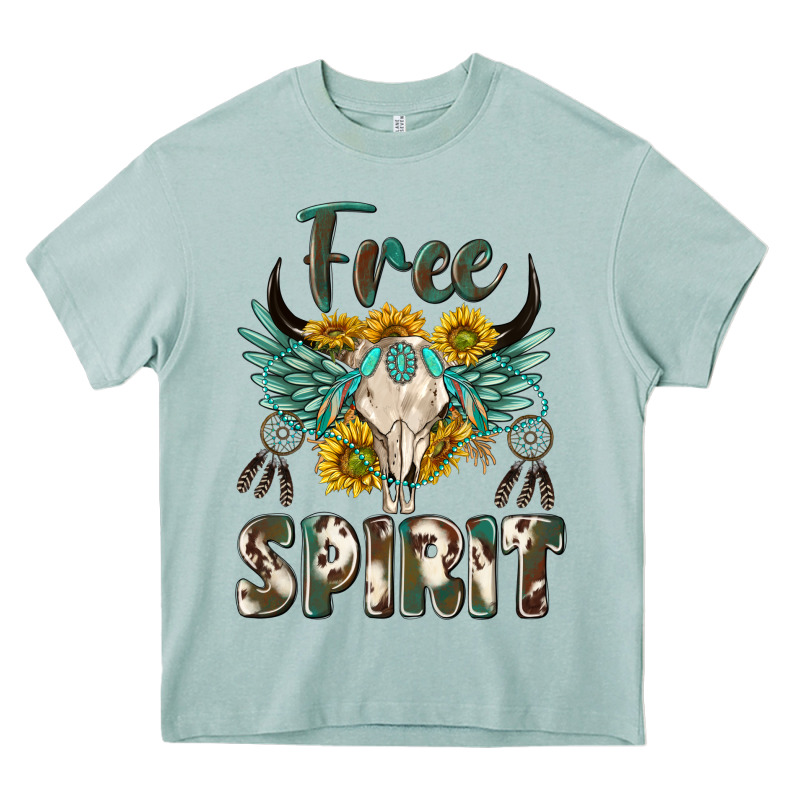 Western Boho Free Spirit Heavy Core Tee by texasbilliewilder | Teevron
