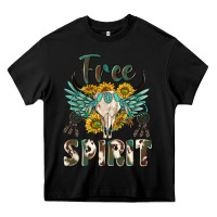 Black western boho free spirit Heavy Core Tee - texasbilliewilder